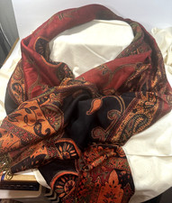 Pashmina Earth Tones 72" X 27" Scarf Great Fall Colors