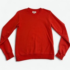 American Giant Crewneck Pullover Sweatshirt Women's XS Red Orange Made in USA