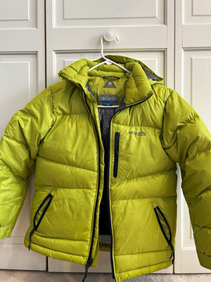 Columbia Titanium Omni-Heat Omni-Shield Hooded Down Puffer Jacket Green S