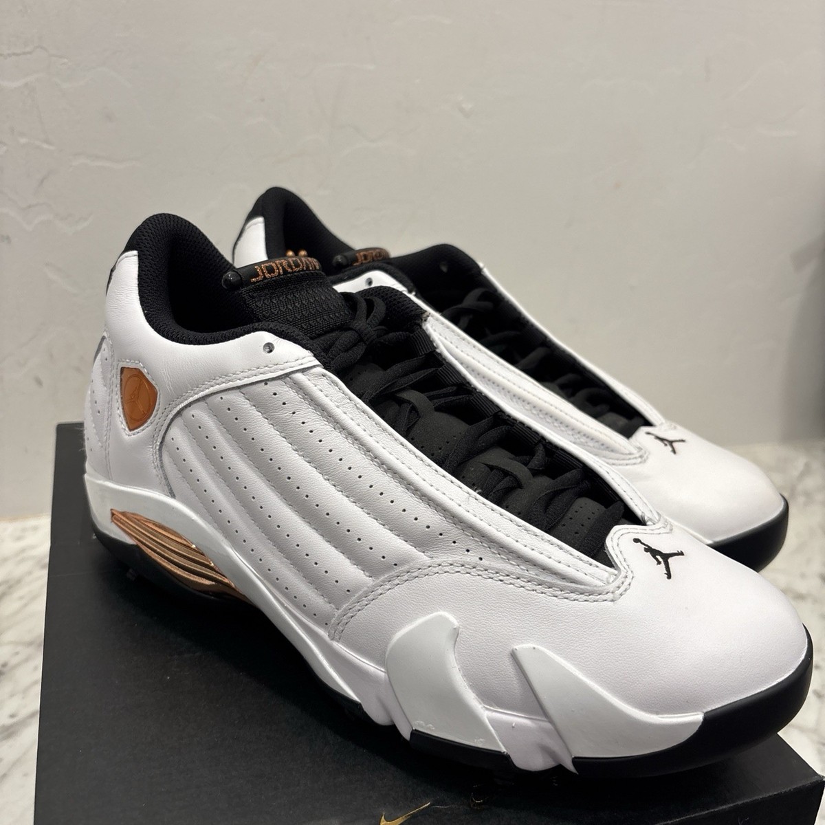NEW Nike Air Jordan 14 G Golf US Open White Copper HV4813 100 Men