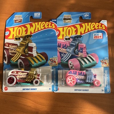 Hot Wheels Celebration Happy Birthday Burner Cake Slice Treasure