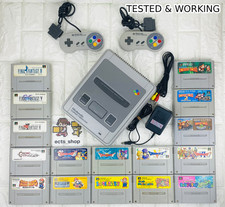 Nintendo Super Famicom console bundle with 16 games & cords Japan SFC