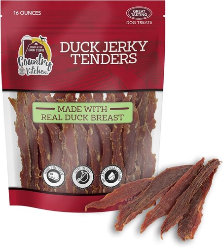 Duck Jerky Tender Hundeleckerli, proteinreich, fettarm, kein 1 Pfund (1er Pack) - Bild 1 von 7
