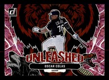 2023 Donruss - Unleashed Pink Fireworks #U11 Oscar Colas