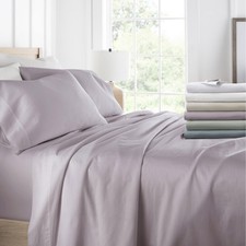 300 Thread Count 4 Piece Cotton Sheet Set in Mauve Queen