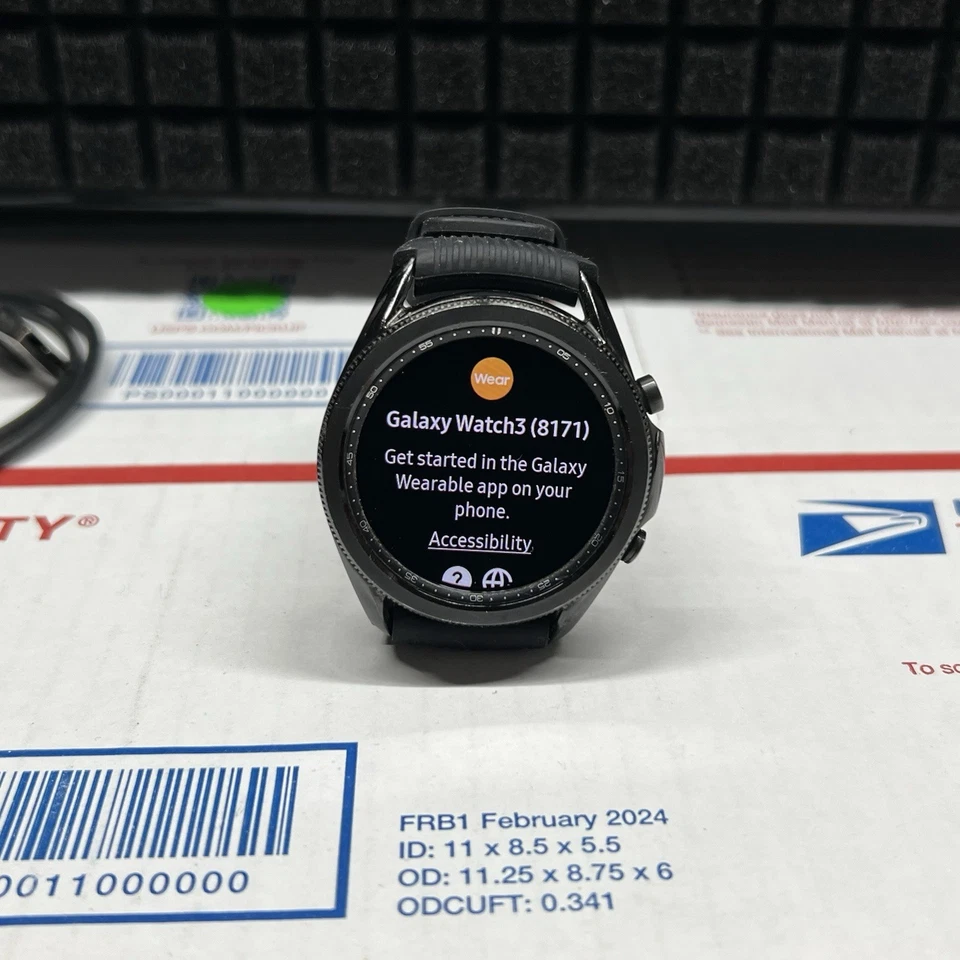 Samsung Galaxy Watch3 SM-R840 45mm Stainless Steel Case GPS Bluetooth Smartwatch - Image 2 of 4