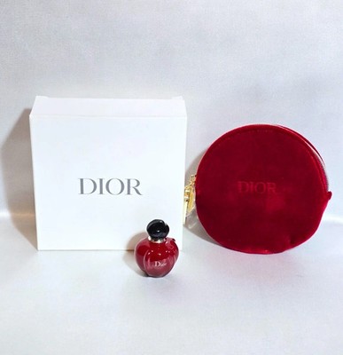 Dior Hypnotic Poison Eau De Toilette EDT Splash 5ml/0.17oz Red Velvet Makeup Bag