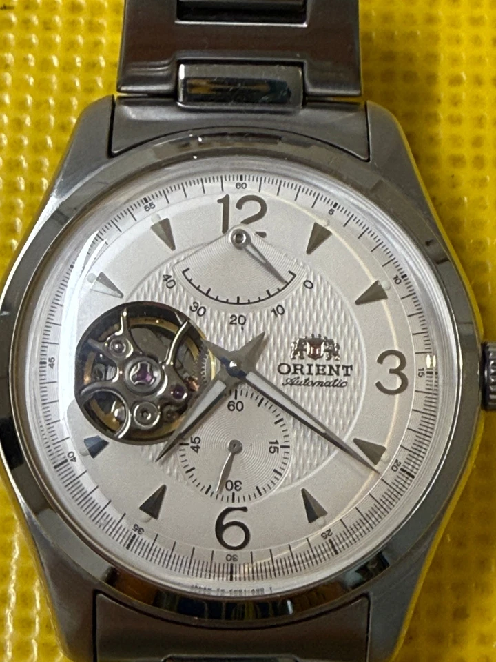 Discontinued Rare Orient Automatic Open Heart Power Reserve Exhibition Watch - image 2 of 4