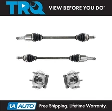 TRQ Front CV Axle Shaft Assembly Wheel Hub Bearing Kit Set 4pc for Forester WRX