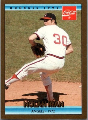 1992 Donruss Coke Ryan #7 Nolan Ryan California Angels