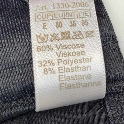 Affairs by Sassa, BH, Größe: 80E, Schwarz, Elasthan/Polyester/Viskose #CIZ - Bild 5 von 6