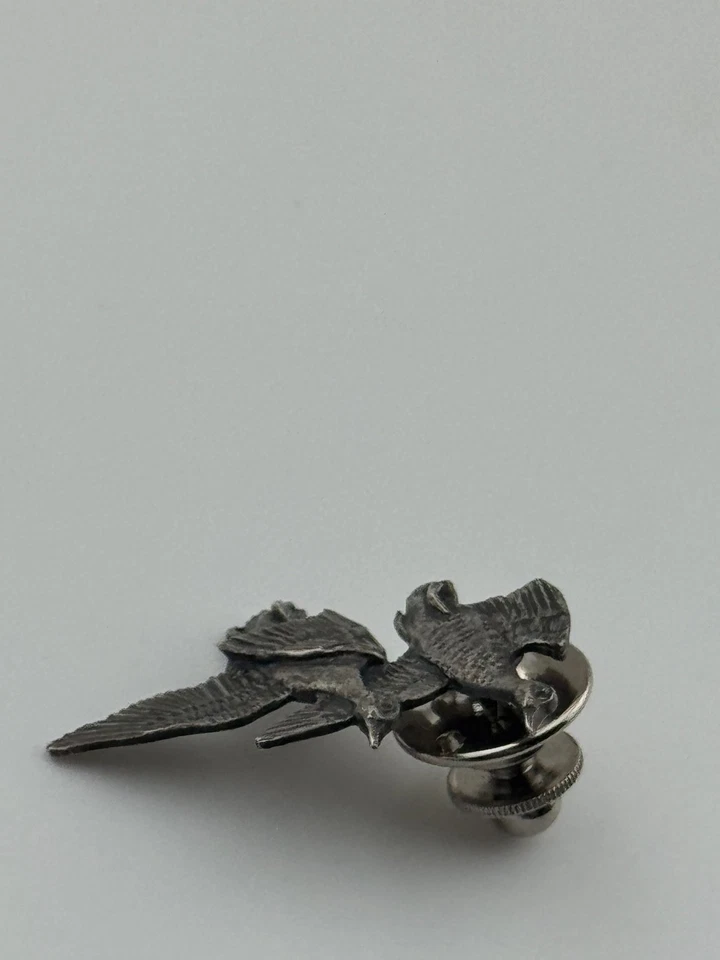 Vintage Sid Bell Sterling Silver Duck Tie Tack Lapel Pin - Image 4 of 4