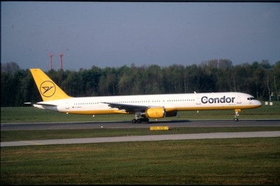 Dia D-ABOE Boeing 757-330 Condor Flugzeug 35mm ungerahmt O102-5-1
