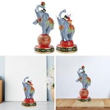 Statue di elefante da collezione di animali da collezione per la libreria