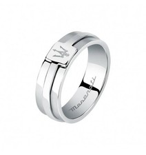 Anneau Maserati Bijoux JM422AVD12 Acier Bande Logo Anneau 21 23 25 Homme