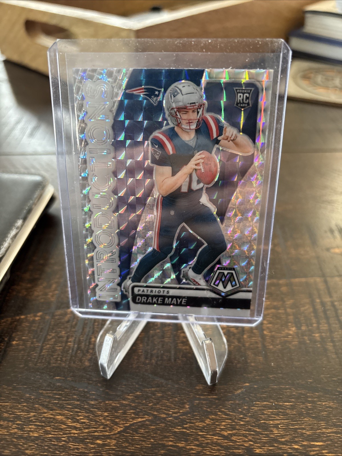 2024 Panini Mosaic - Introductions Silver Mosaic #1 Drake Maye (RC) MVP Patriots