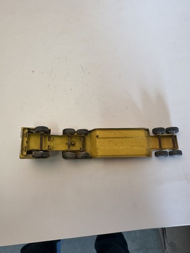 Vintage Tonka 1970's Semi Truck Cab & Lowboy Trailer Pressed Steel 11” Long LB - Picture 10 of 11