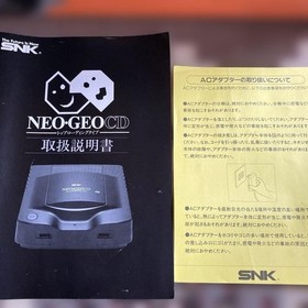 SNK Neo Geo CD CD-T01 Console Complete Set Black Tested Used Japan With Box
