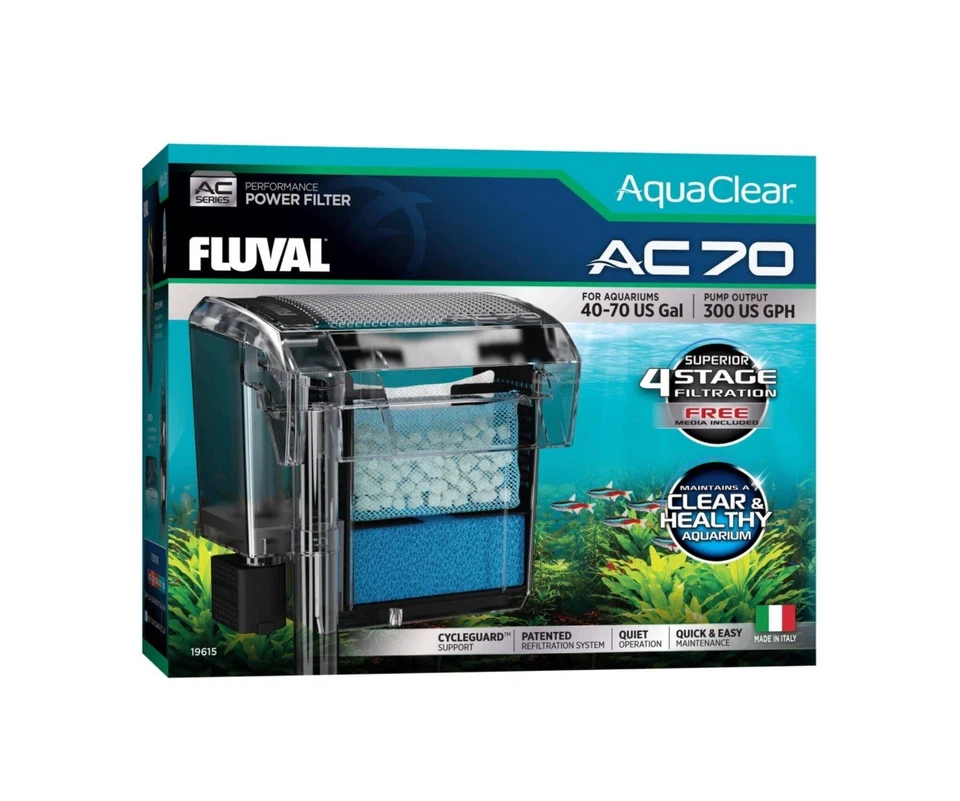 Fluval AquaClear AC70 Power Filter 40-70 US Gal #19615 - Image 3 of 4