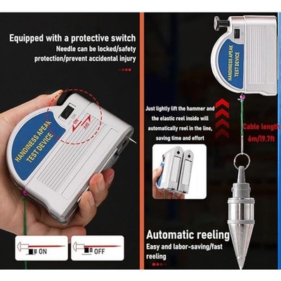Einziehbares Plumb Bob Set für schnelle Fixierung und für präzises Nivelliere