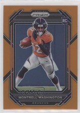 2022 Panini Prizm Rookies Orange Prizm 9/249 Montrell Washington #356 rf2