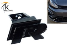 VW Golf 7 R R-line Emblem | Zeichen Kühlergrill schwarz glänzend vorne Facelift
