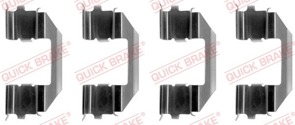 1X Quick Brake 109-1258 ZubehöRsatz Scheibenbremsbelag FüR Rover Honda-image