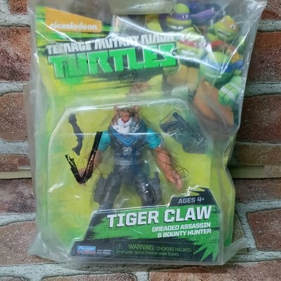 Playmates Toys TMNT Tiger Claw Tiger Action Figure w/ Hand Cannons, Ages 4+