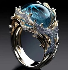 Adjustable Resin Fashion Ring   Electroplated Zinc Alloy Wave Design, Colors 1-4