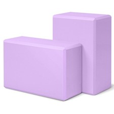 Yoga Block 2 Pack 9"x6"x3", Sturdy Yoga Foam Blocks, High Density  Non Slip ...