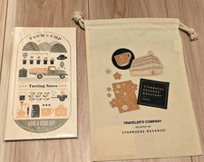 Starbucks Reserve Roastery Tokyo Traveler's Notebook Tasting Note Cotton Bag Set