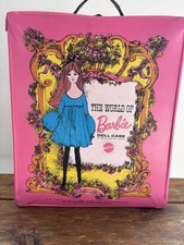 Vintage 1968 Mattel World of Barbie Pink Mod Single Doll Case No. 1002 USA