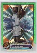 2023-24 Topps Chrome Green Topps Refractor James Nnaji #173 0l1