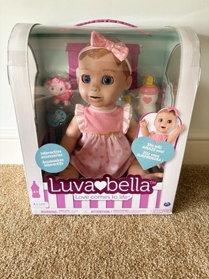 LuvaBella Baby Doll Interactive Expressions & Actions speaks English & French