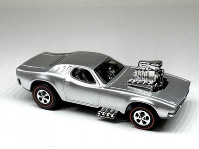  Hot Wheels Diecast CUSTOM MADE Rodger Dodger  70  REDLINE Shiny Silver