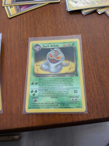 Pokémon Dark Arbok TCG Team Rocket Card 19/82 Regular Rare, LP Condition - Picture 1 of 2