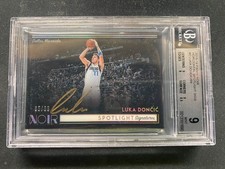 2018-19 Noir RC Luka Doncic *65/99* Rookie Horizontal Spotlight Sigs Gold Ink