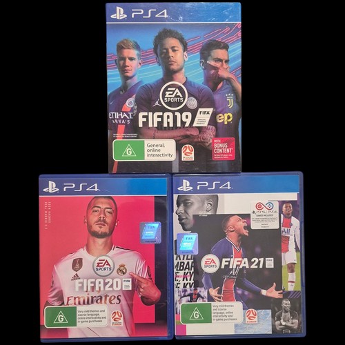 FIFA 19 20 & 21 Bundle Pack (PS4 PlayStation 4) PAL VGC Football Game - Picture 1 of 10