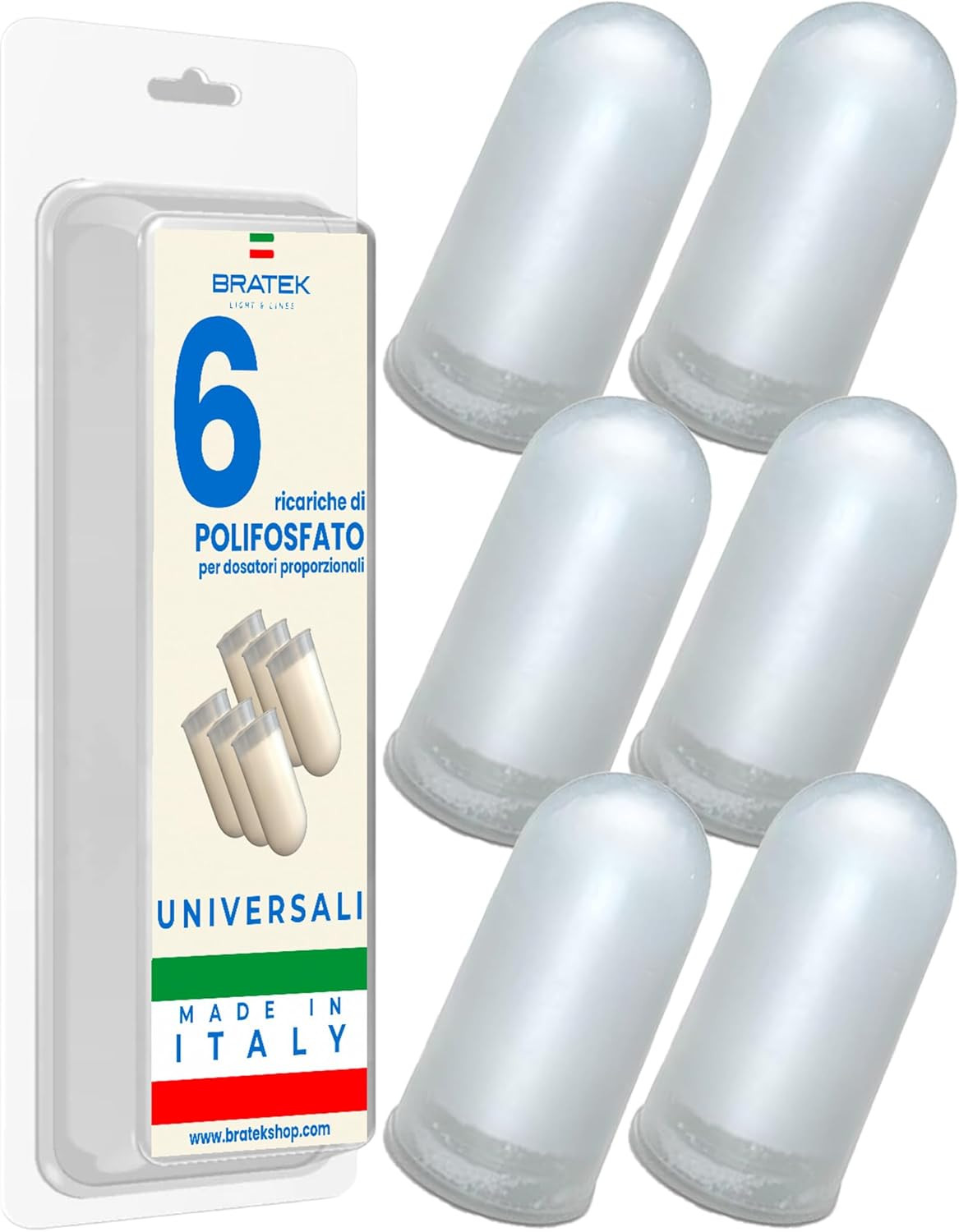 Ricarica Polifosfati per Caldaia: 6 Pezzi Universali Made in Italy DIY