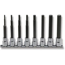 Ko-ken USA 3/8 Sq. Dr. Grip Ring Hex Bit Socket Set, 3mm-12mm - 8 pieces