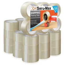 6 Rolls Carton Sealing Clear Carton Packing Tape Box Shipping - 2 mil