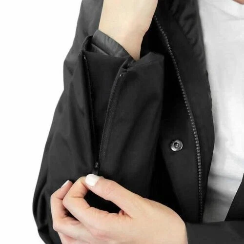 Parka Kirkland Signature para mujer negra jaspeada 3 en 1 impermeable 2XL / XXL Foto 4 de 4