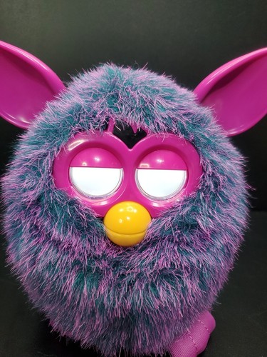 2012 Hasbro Furby Boom Purple Pink Speckled Electronic Plush Toy - Picture 4 of 18