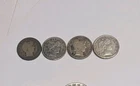 Barber Dime Lot 1897-S, 1911, 1911-D, 1902 (x4)