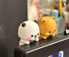MITAO Panda Couple YIER Bubu and Dudu Cute Peekaboo Deco Toy Couple Gift 1.7 in