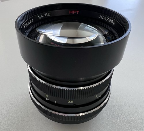 EXTREMELY RARE! Rollei QBM 85mm f/1.4 HFT Lens - Triangular Aperture - MINT SL35 - Picture 2 of 9