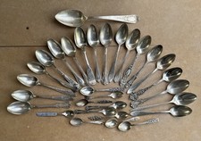 LOT STERLING FLATWARE SOUVENIR COLLECTIBLE SPOONS 541 GRAMS