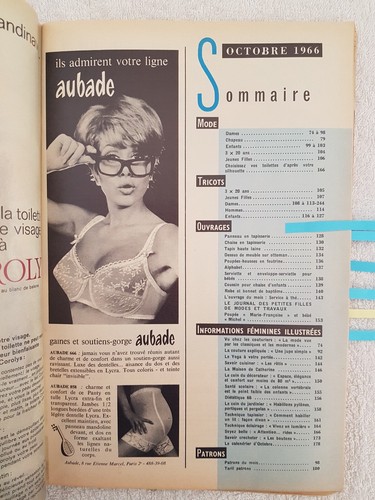 MODES ET TRAVAUX N°790 10/1966 Mode Couture Tricot Poupée Pub Mireille Mathieu - Picture 3 of 10