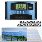 30A-100A MPPT Solarpanel-Regler Laderegler 12/24V Autofokus-Tracking