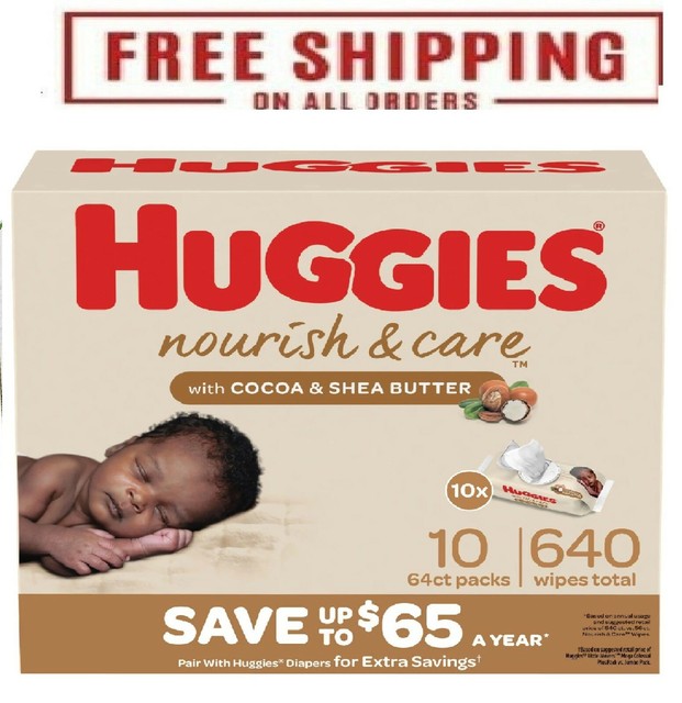 Huggies Nourish and Care Scented Baby Wipes (640 Ct.) for sale online